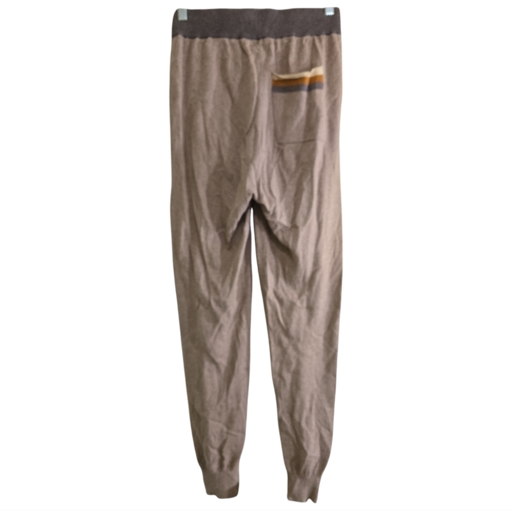 Faherty fireside Surf Stripe Surf Sweater Jogger Pants Small Cotton Cashmere Tan - Picture 5 of 8